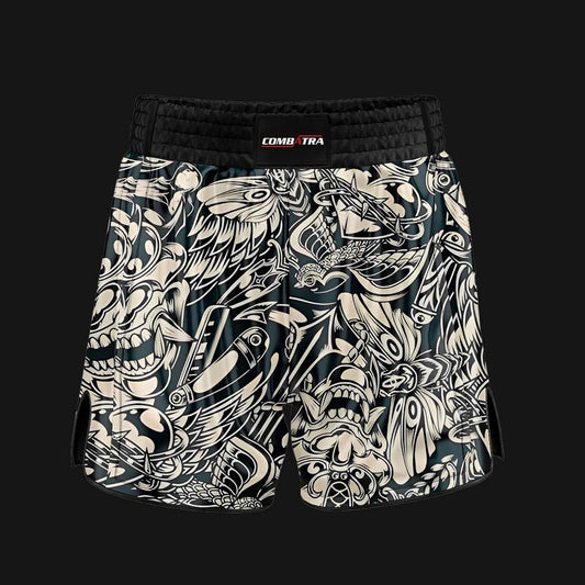 Tattoo Style  Muay Thai Shorts - Combatra