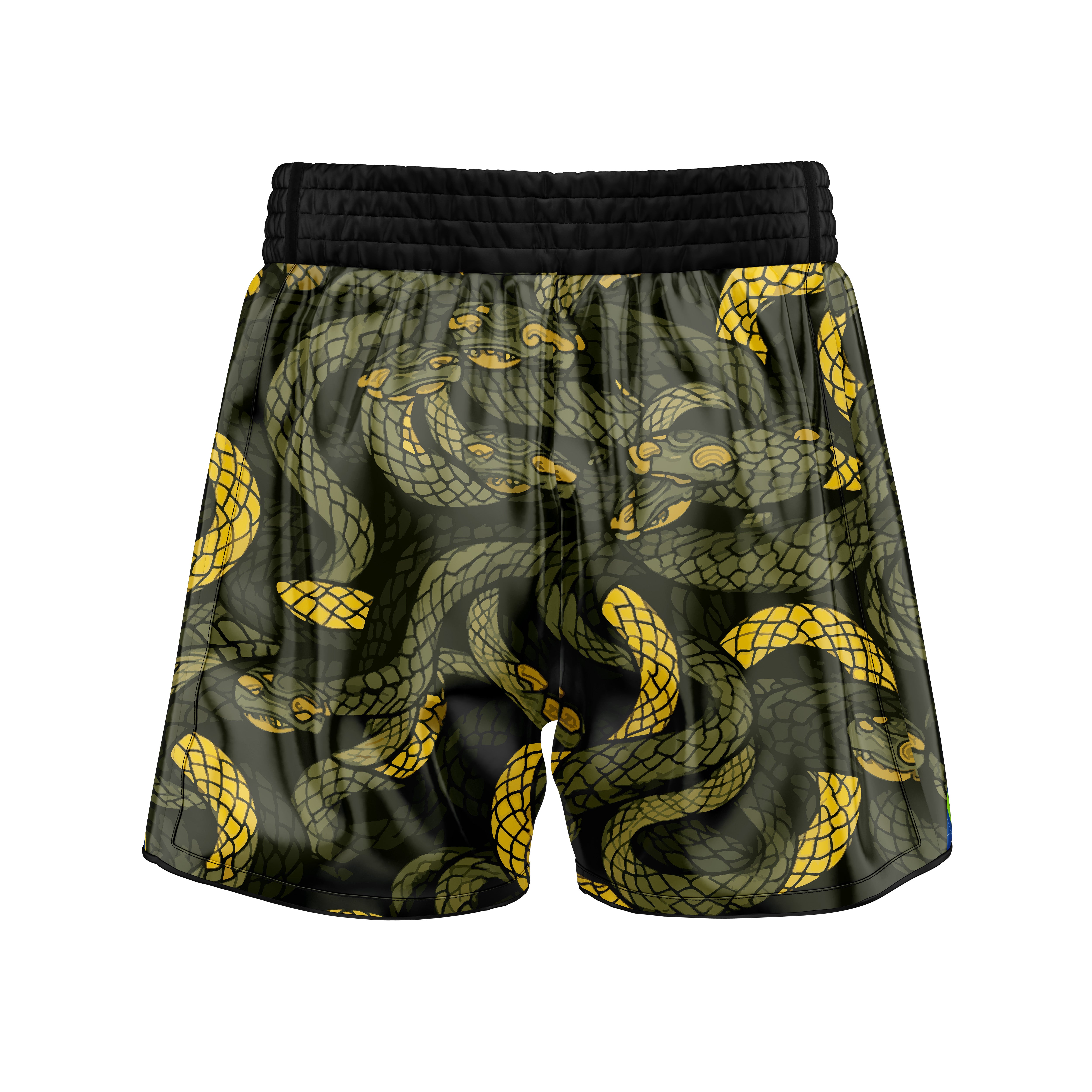 Abstract Snake Fury Muay Thai Shorts