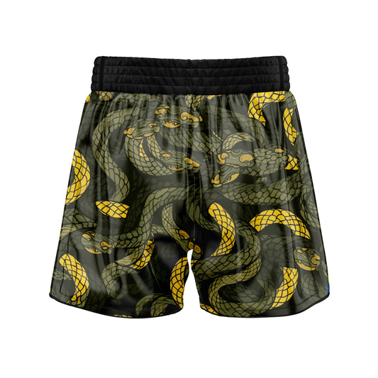 Abstract Snake Fury Muay Thai Shorts - Combatra