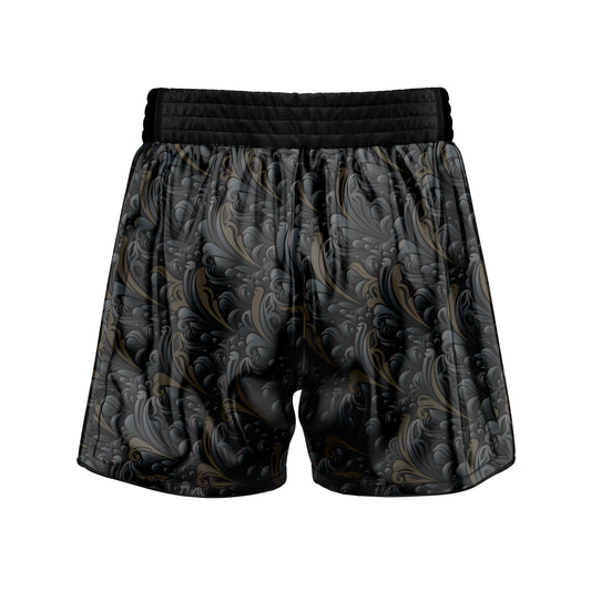 Golden Black Muay Thai Shorts - Combatra