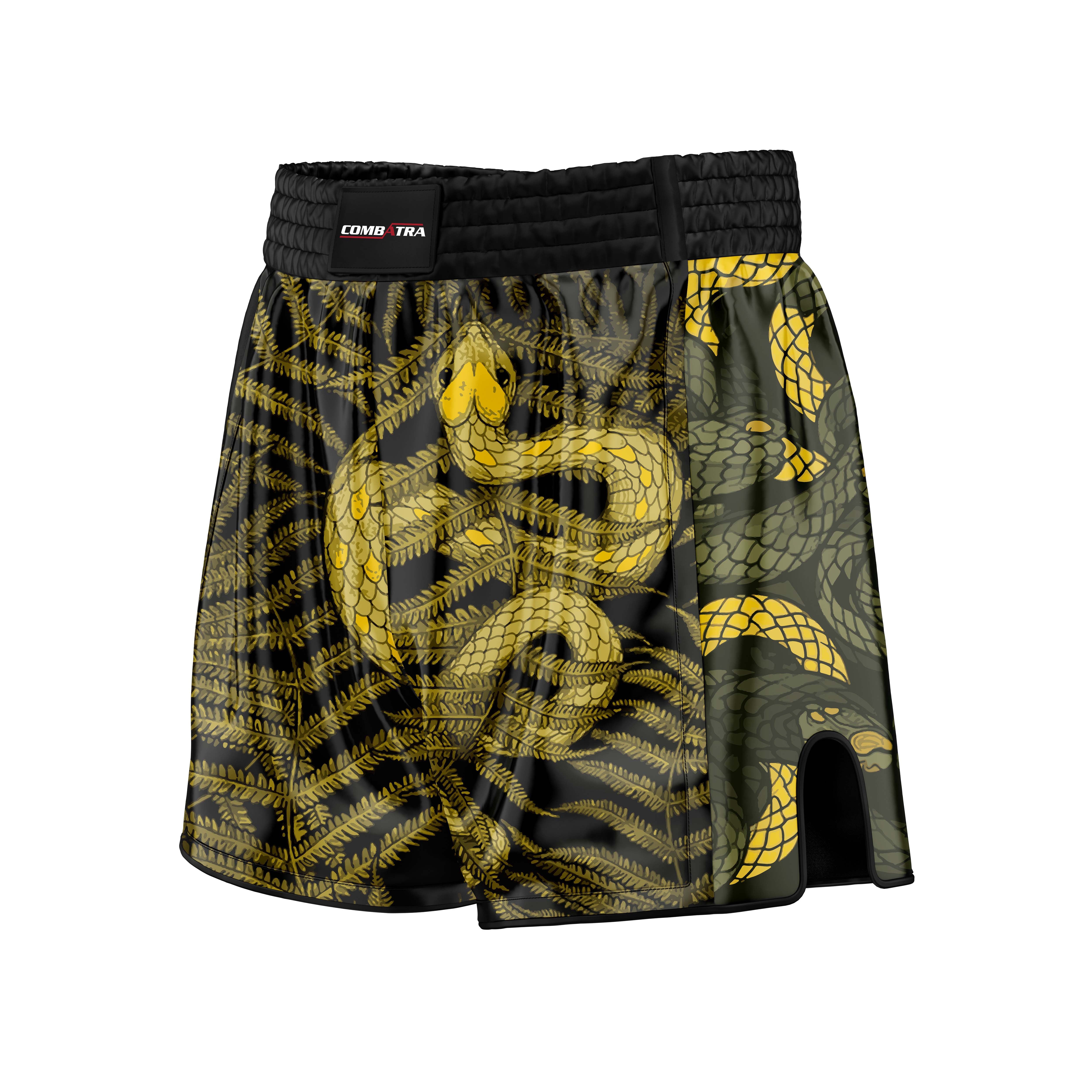 Abstract Snake Fury Muay Thai Shorts