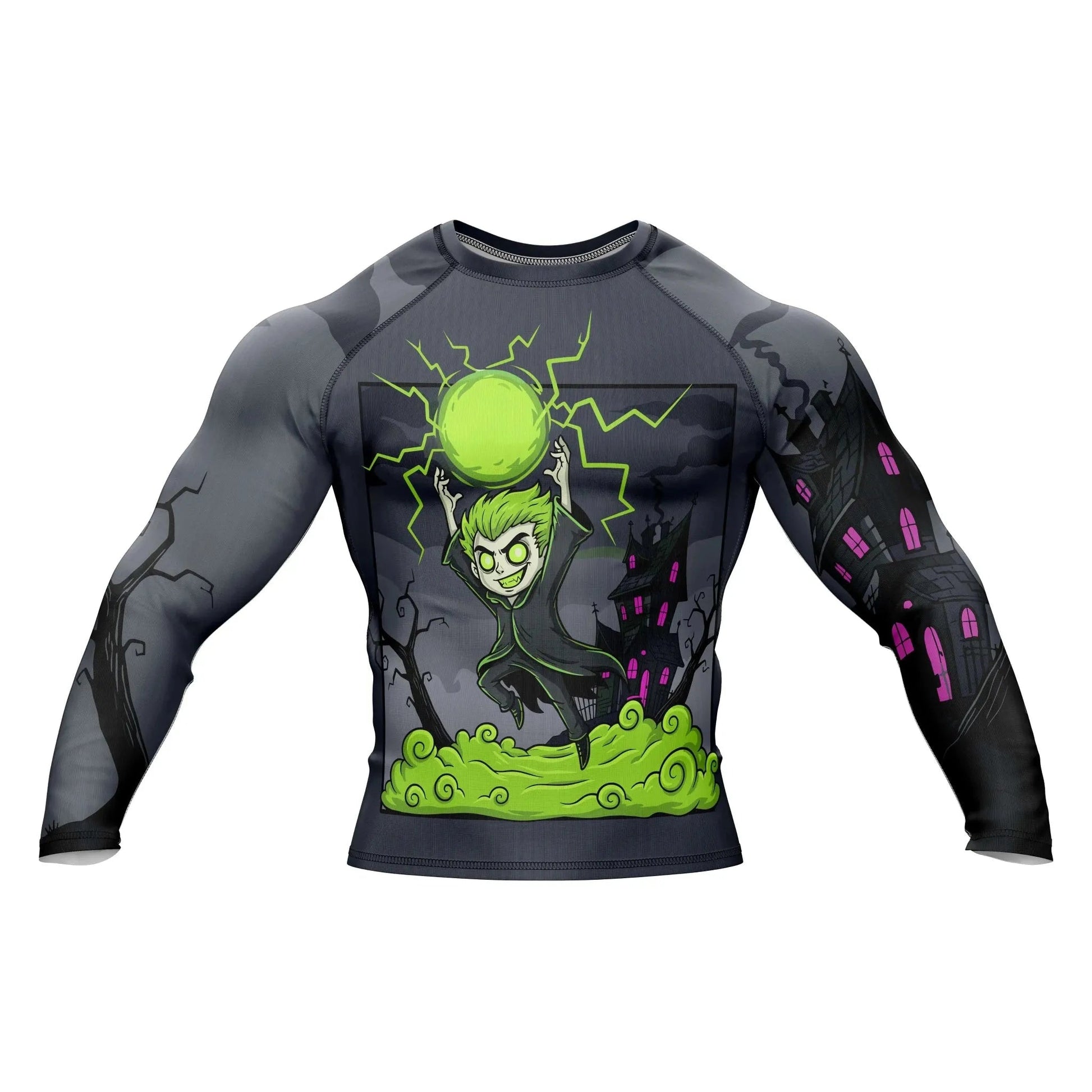 Neon Evil Energy Compression Rash Guard - Premium Rashguards | Combatra