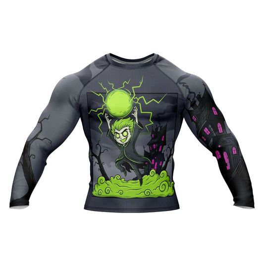 Neon Evil Energy Compression Rash Guard - Premium Rashguards | Combatra