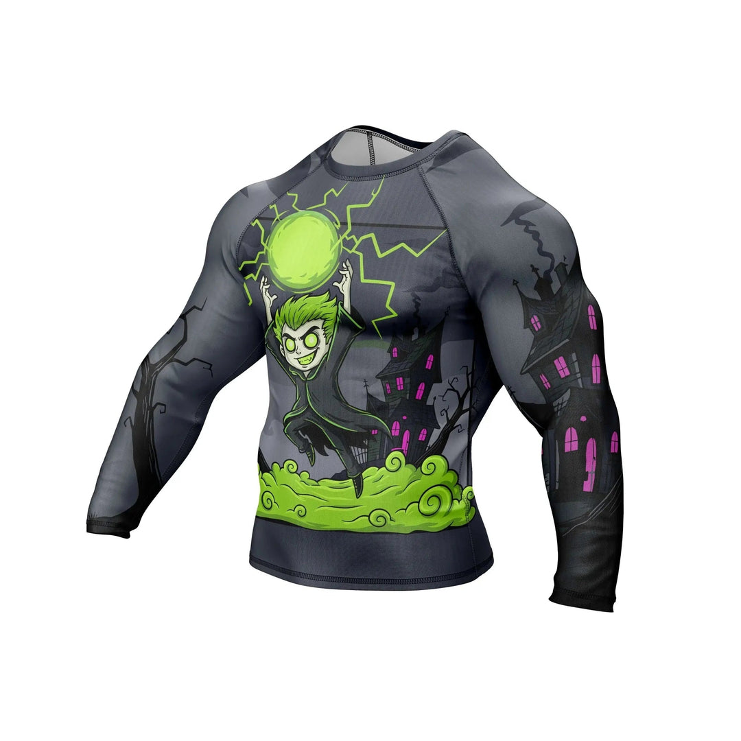Neon Evil Energy Compression Rash Guard - Premium Rashguards | Combatra