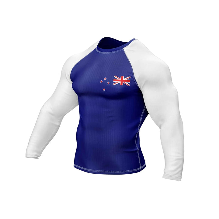New Zealand Flag Compression Rash Guard - Patriotic Rashguards | Combatra