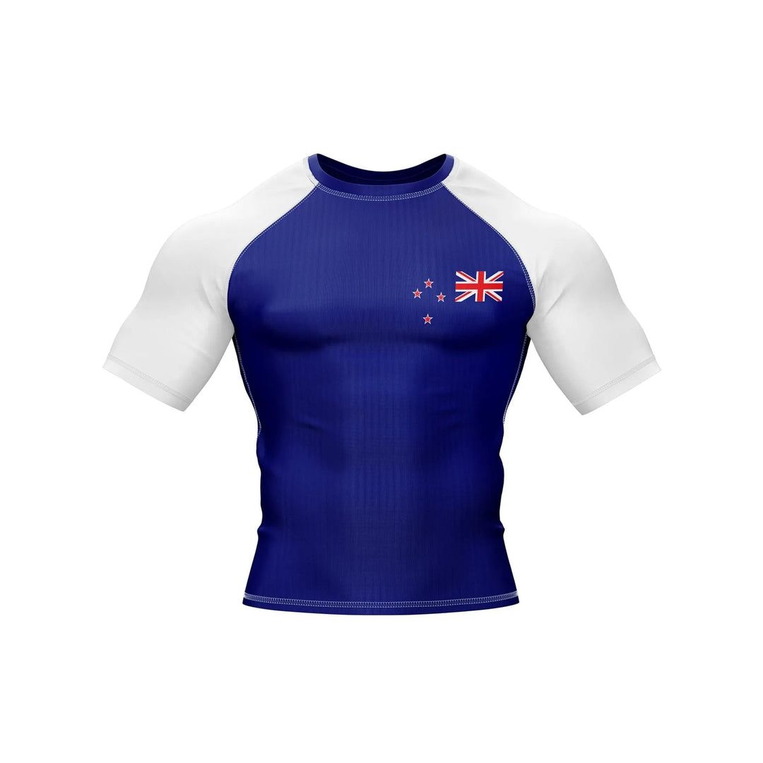 New Zealand Flag Compression Rash Guard - Patriotic Rashguards | Combatra