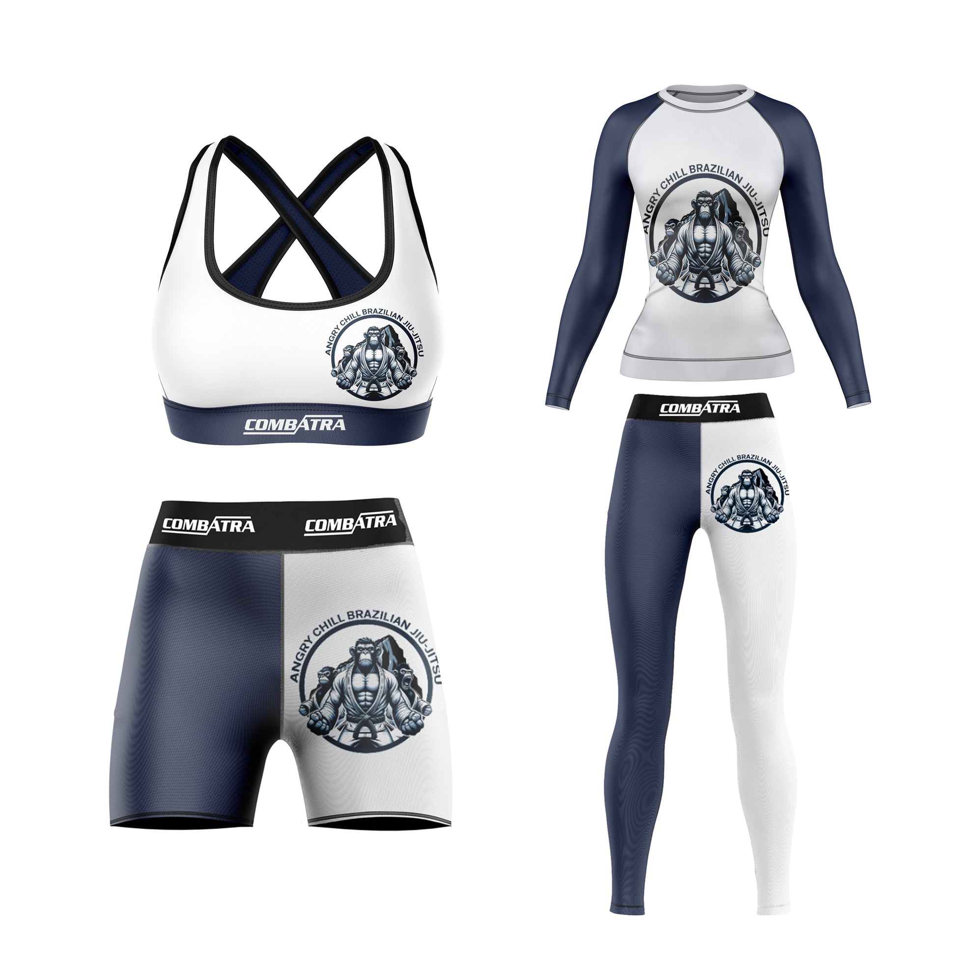 Brazilian Jiu Jitsu  Chill Monkey  Compression Rash Guard For Women - Combatra