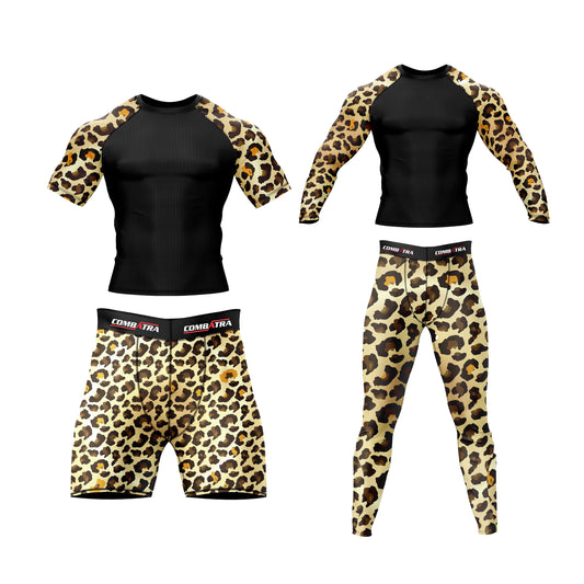 Leopard Rage  Compression Rash Guard - Combatra