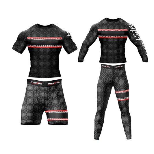 Red Reign  Compression Rash Guard - Combatra