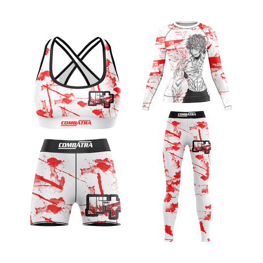 Blood  Splash combat BJJ Compression Rash Guard For Women - Combatra