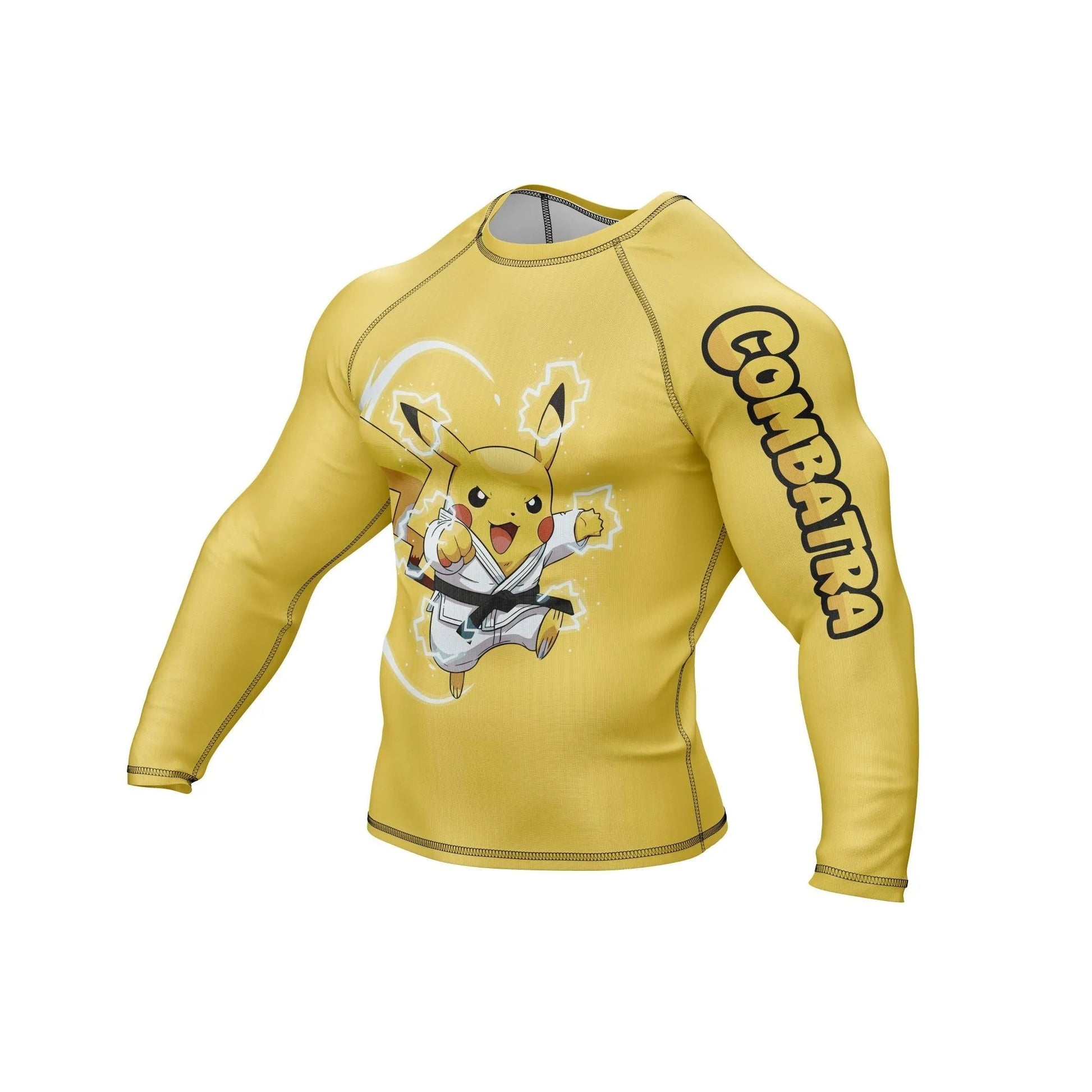 Power Shock Fighter Compression Rash Guard - Premium Rashguards | Combatra