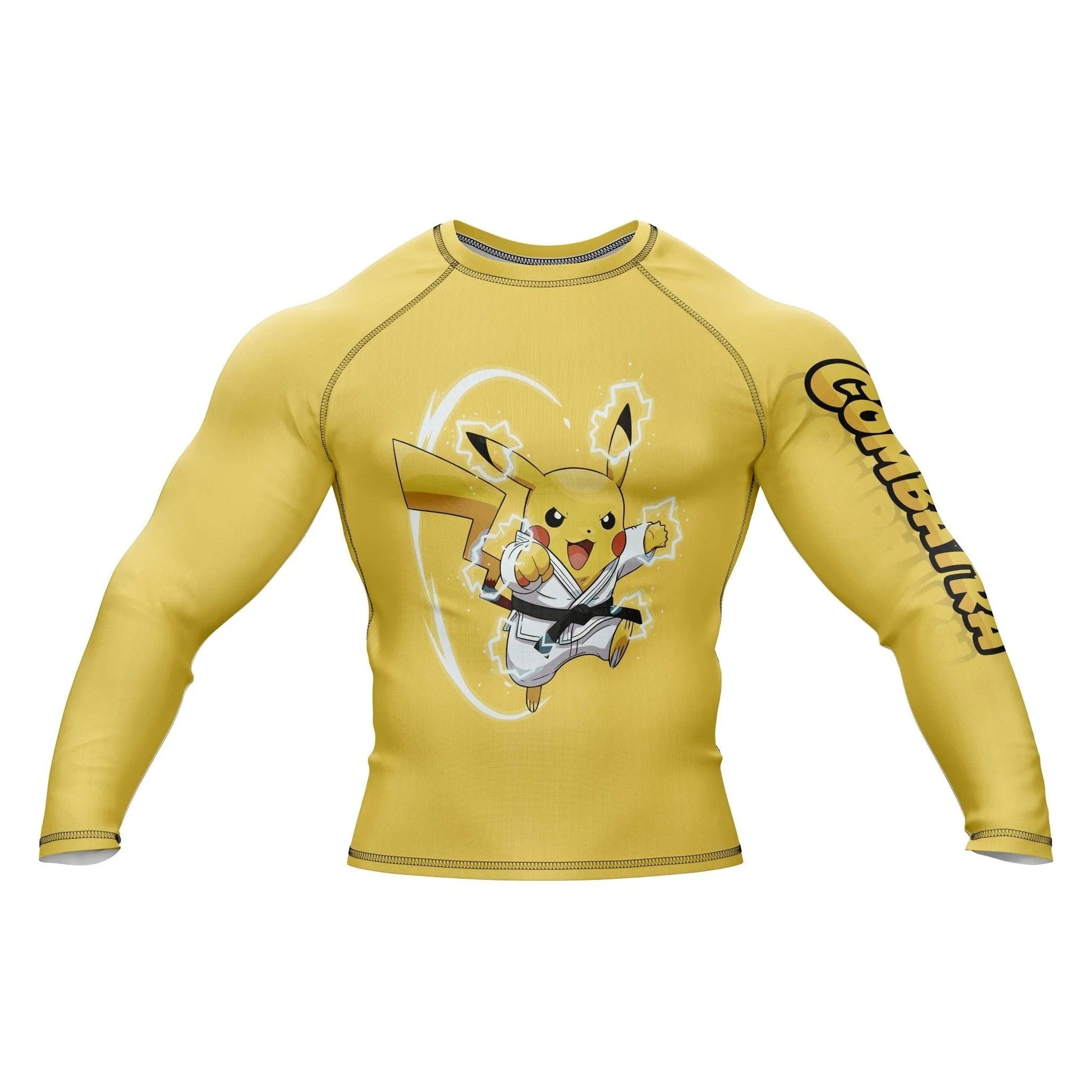 Power Shock Fighter Compression Rash Guard - Premium Rashguards | Combatra