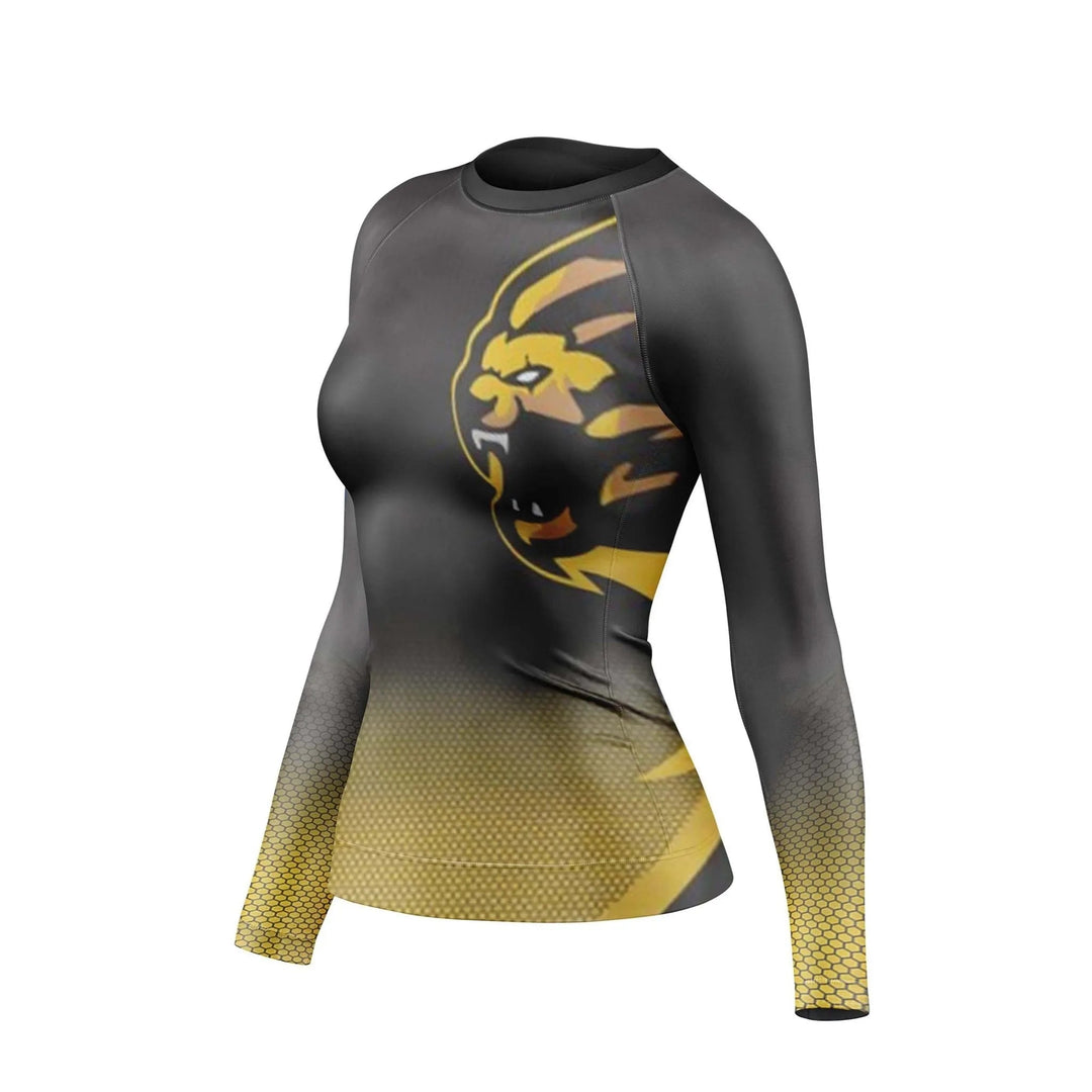 Power Tiger Compression Rash Guard For Women - Premium Rashguards | Combatra