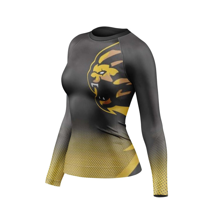 Power Tiger Compression Rash Guard For Women - Premium Rashguards | Combatra