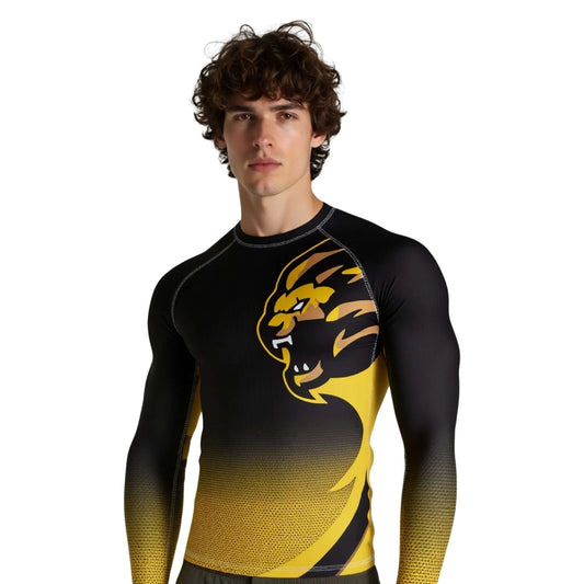 Power Tiger Graphic Compression Rash Guard - Premium Rashguards | Combatra