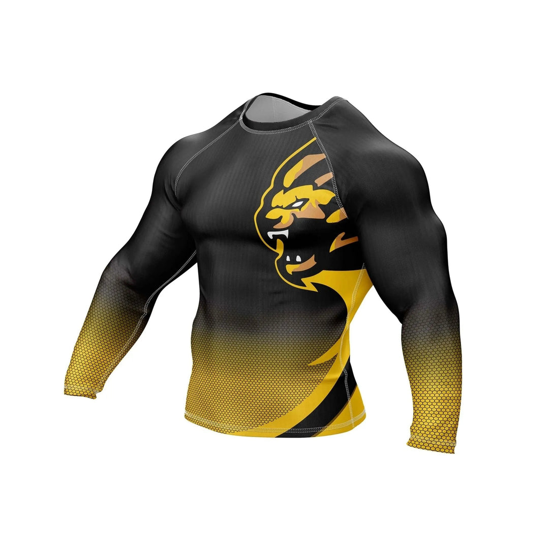 Power Tiger Graphic Compression Rash Guard - Premium Rashguards | Combatra