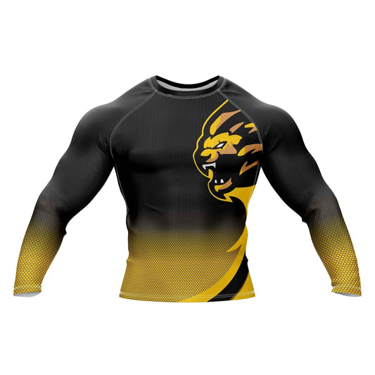 Power Tiger Graphic Compression Rash Guard - Premium Rashguards | Combatra
