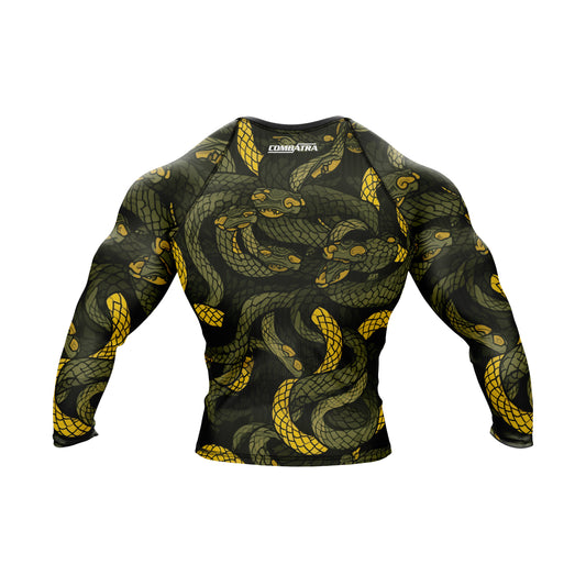 Abstract Snake Fury Compression Rash Guard