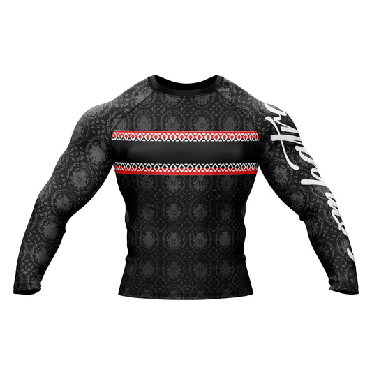 Red Reign  Compression Rash Guard - Combatra