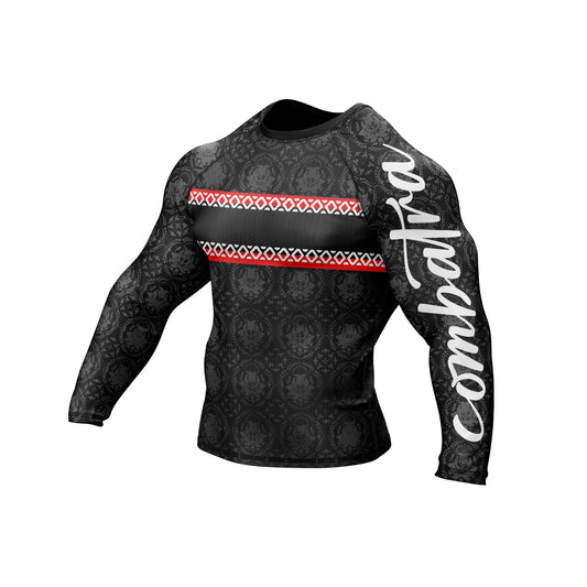 Red Reign  Compression Rash Guard - Combatra