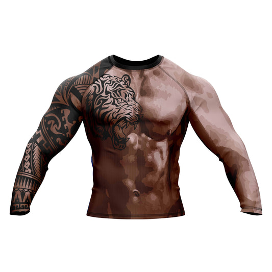 Tiger Fury Compression Rash Guard - Combatra
