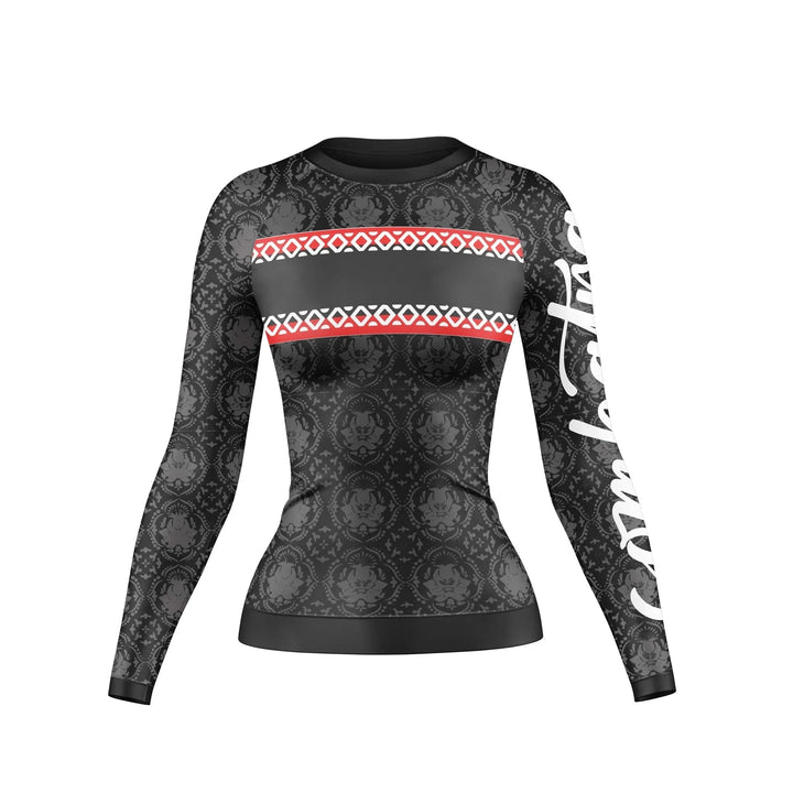 Red Reign Compression Rash Guard For Women - Premium Rashguards | Combatra