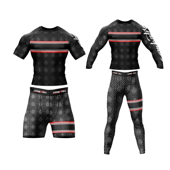 Red Reign Compression Rash Guard - Premium Rashguards | Combatra