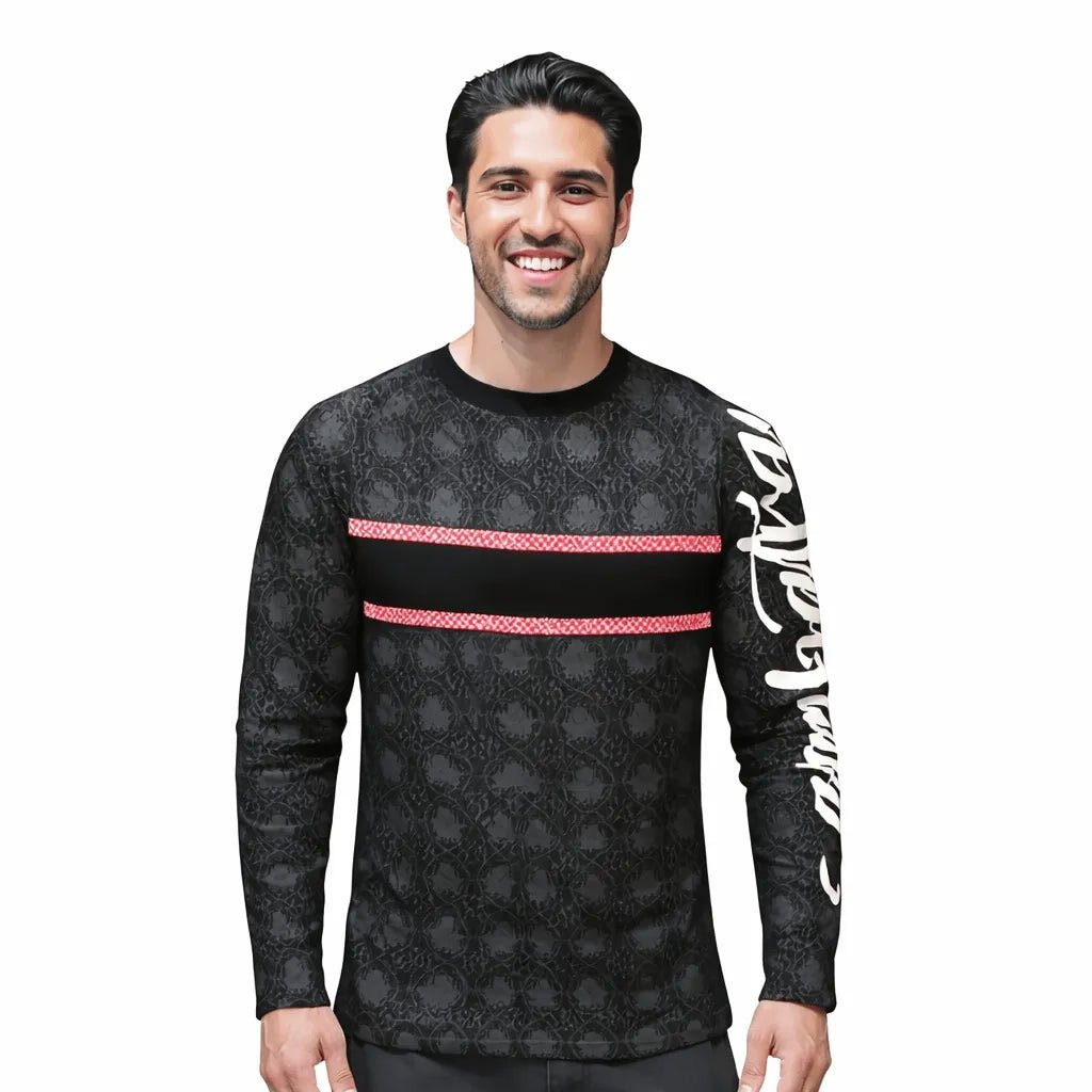 Red Reign Compression Rash Guard - Premium Rashguards | Combatra