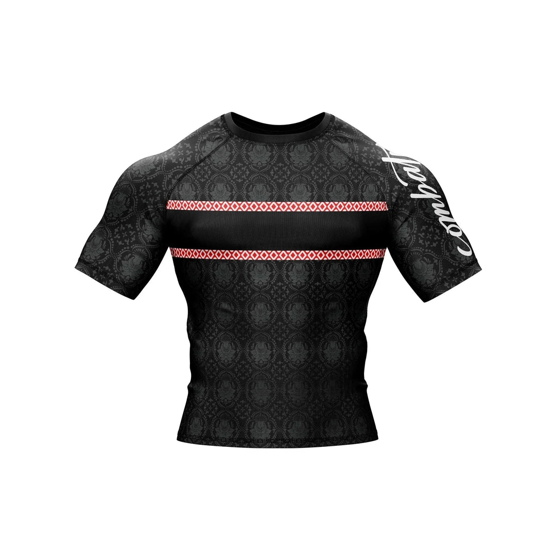 Red Reign Compression Rash Guard - Premium Rashguards | Combatra