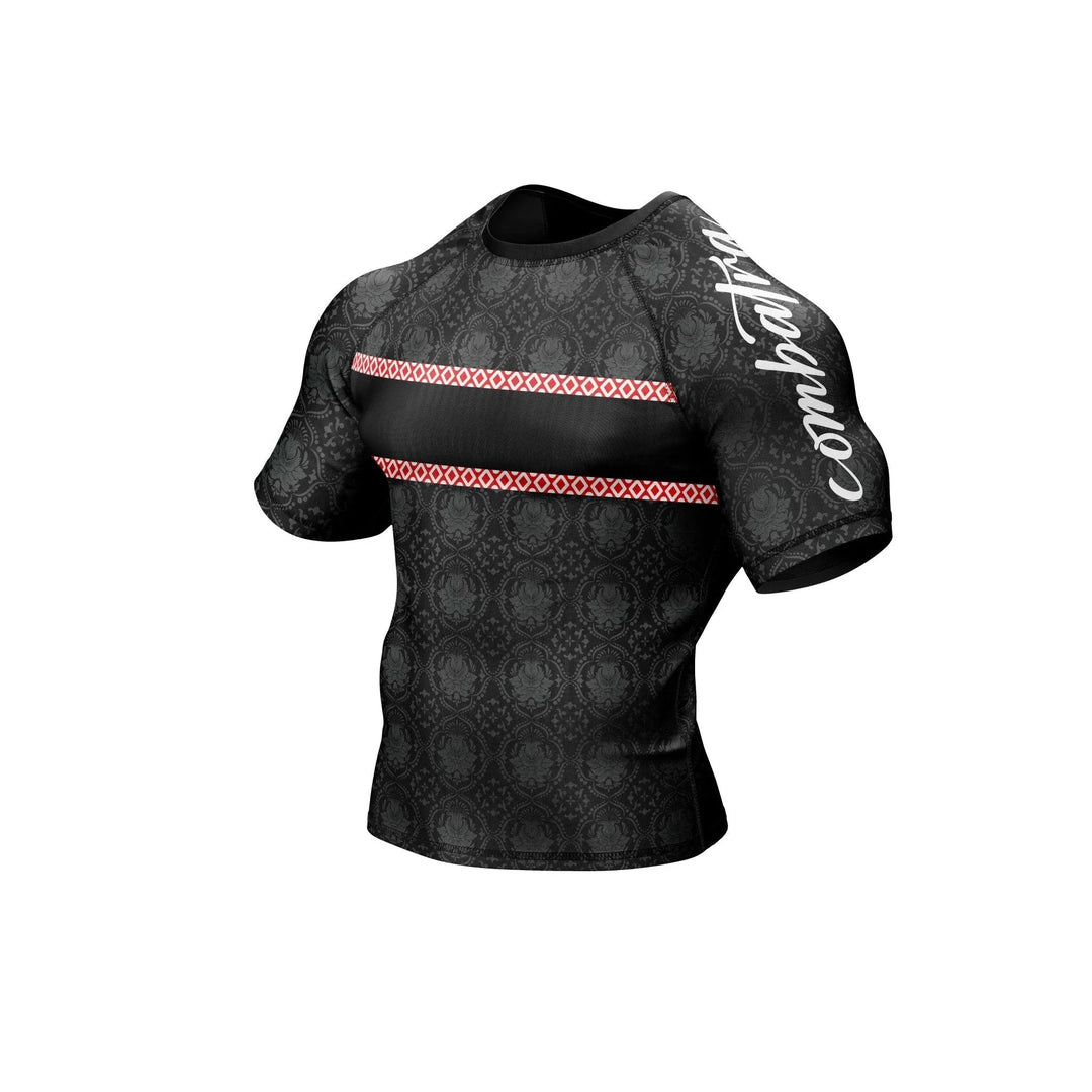 Red Reign Compression Rash Guard - Premium Rashguards | Combatra