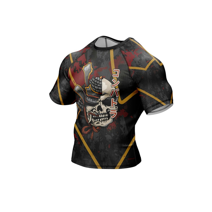Samurai Skull Compression Rash Guard - Premium Rashguards | Combatra