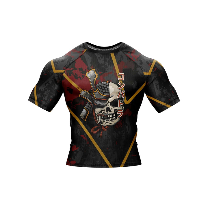 Samurai Skull Compression Rash Guard - Premium Rashguards | Combatra