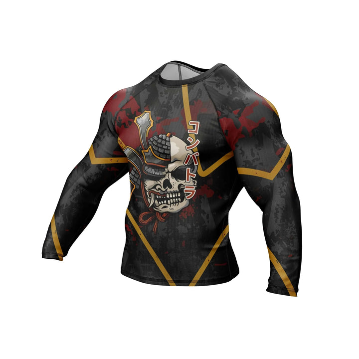 Samurai Skull Compression Rash Guard - Premium Rashguards | Combatra
