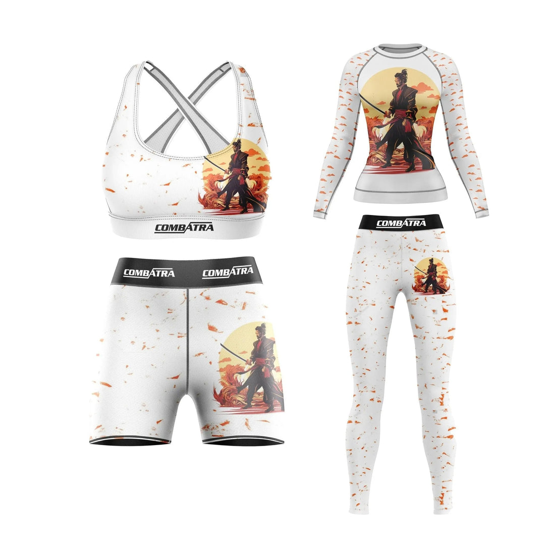 Samurai Warrior Compression Rash Guard For Women - Premium Rashguards | Combatra