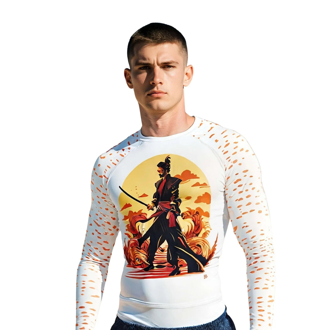 Samurai Warrior Compression Rash Guard - Premium Rashguards | Combatra