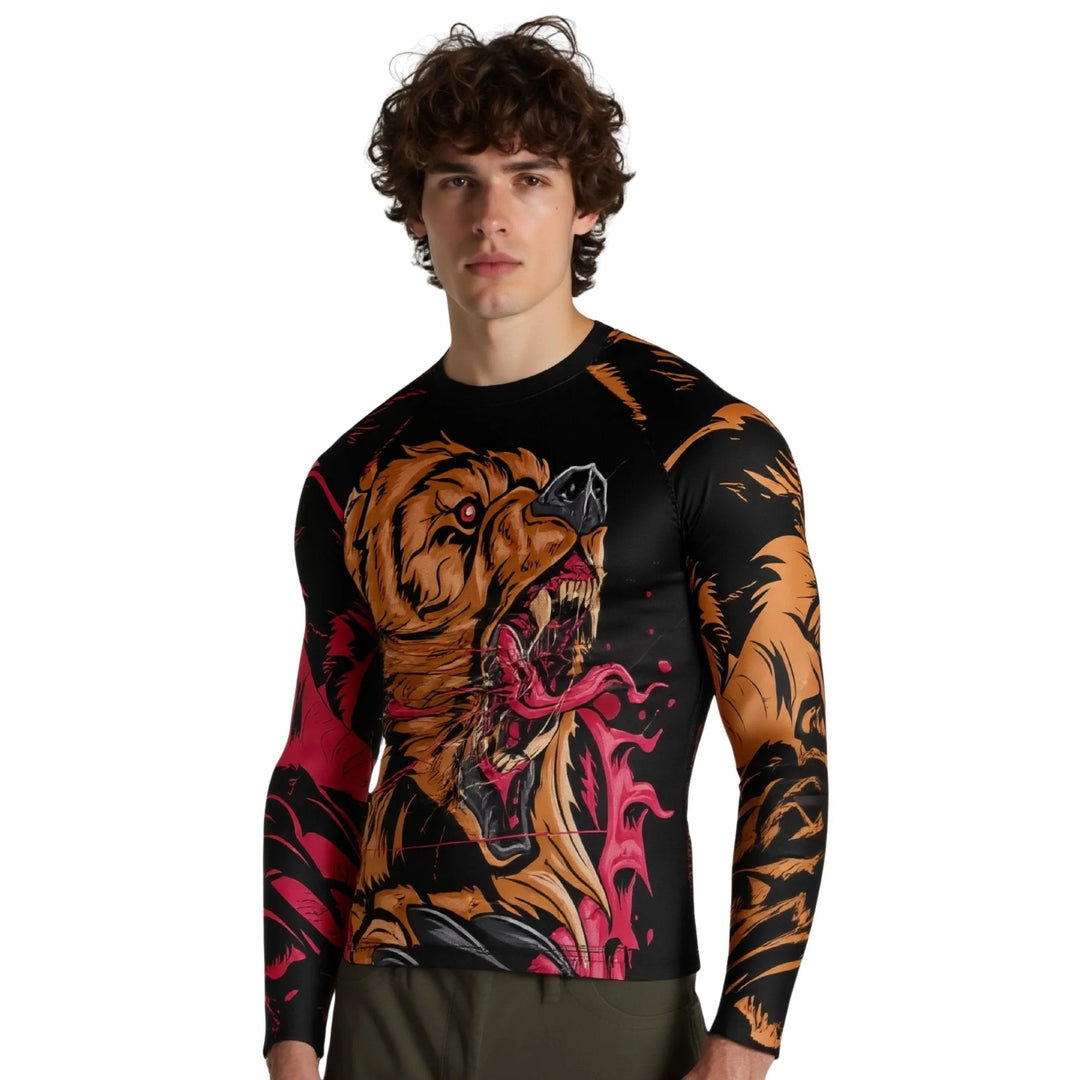 Savage Bear Attack Compression Rashguard - Premium Rashguards | Combatra