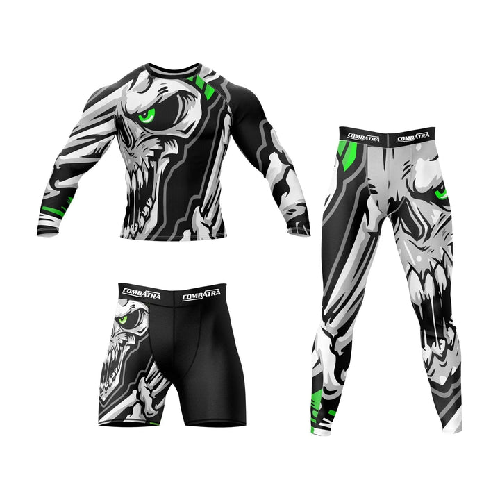 Scary Skeleton Compression Rash Guard - Premium Rashguards | Combatra