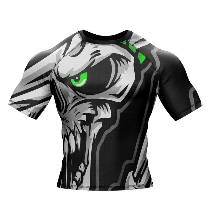 Scary Skeleton Compression Rash Guard - Premium Rashguards | Combatra