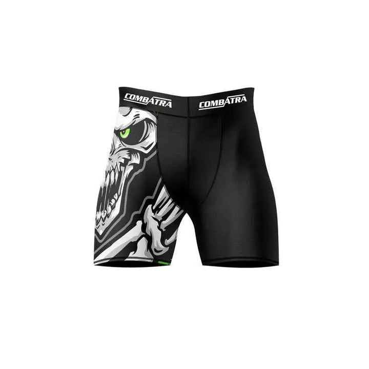 Scary Skeleton Compression Shorts - Compression Shorts | Combatra