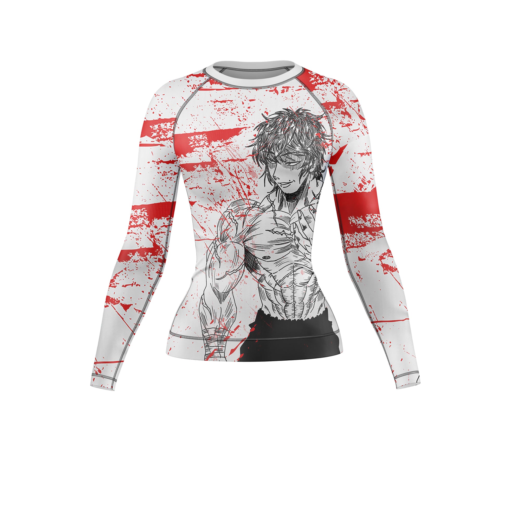 Blood  Splash combat BJJ Compression Rash Guard For Women - Combatra