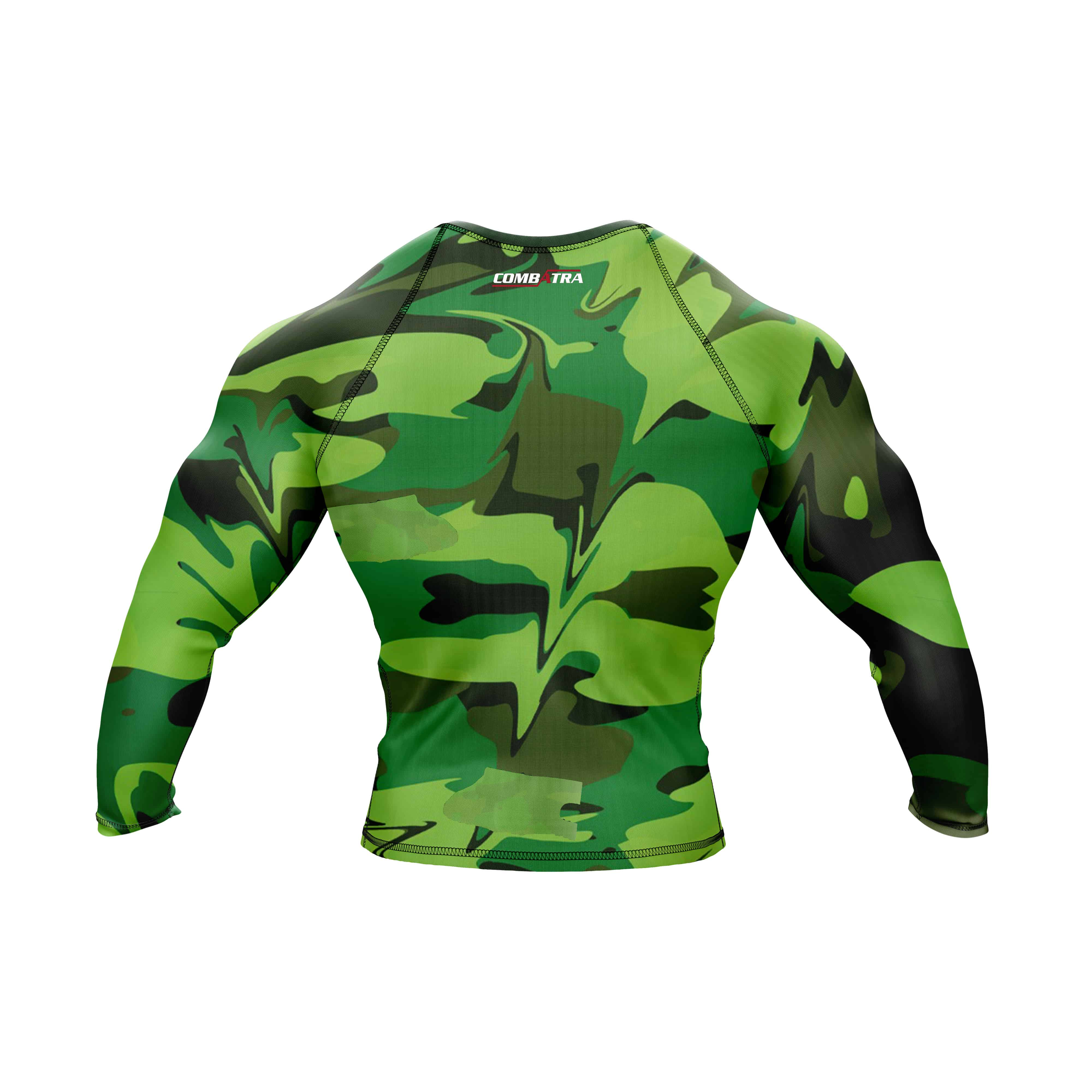 Green Camo Battle Field  Compression Rash Guard