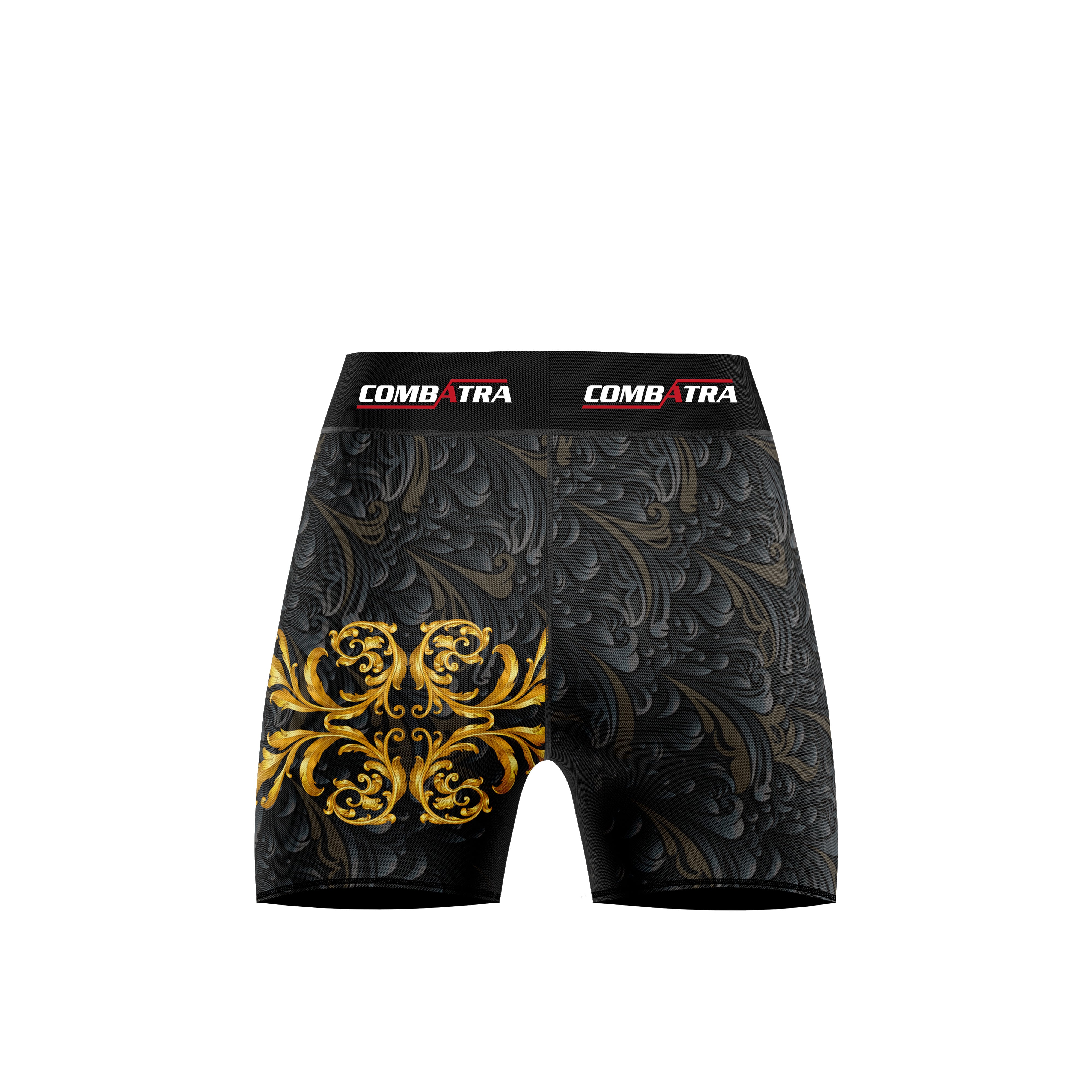 Golden Black  Women’s  Compression Shorts -  Combat Shorts