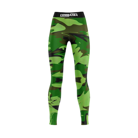 Green Battlefield Camo Compression spats for Women