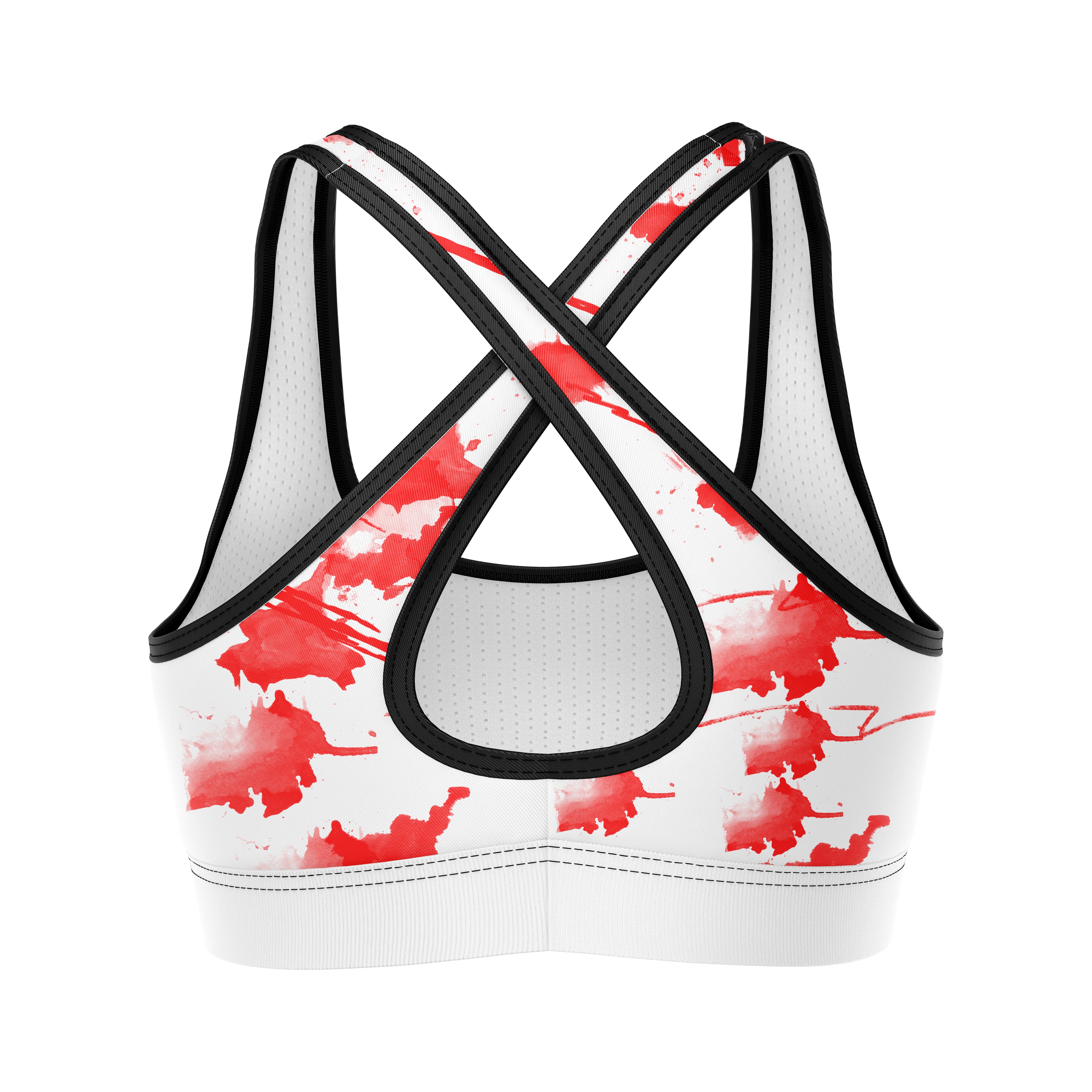 Blood splash Sports Bra