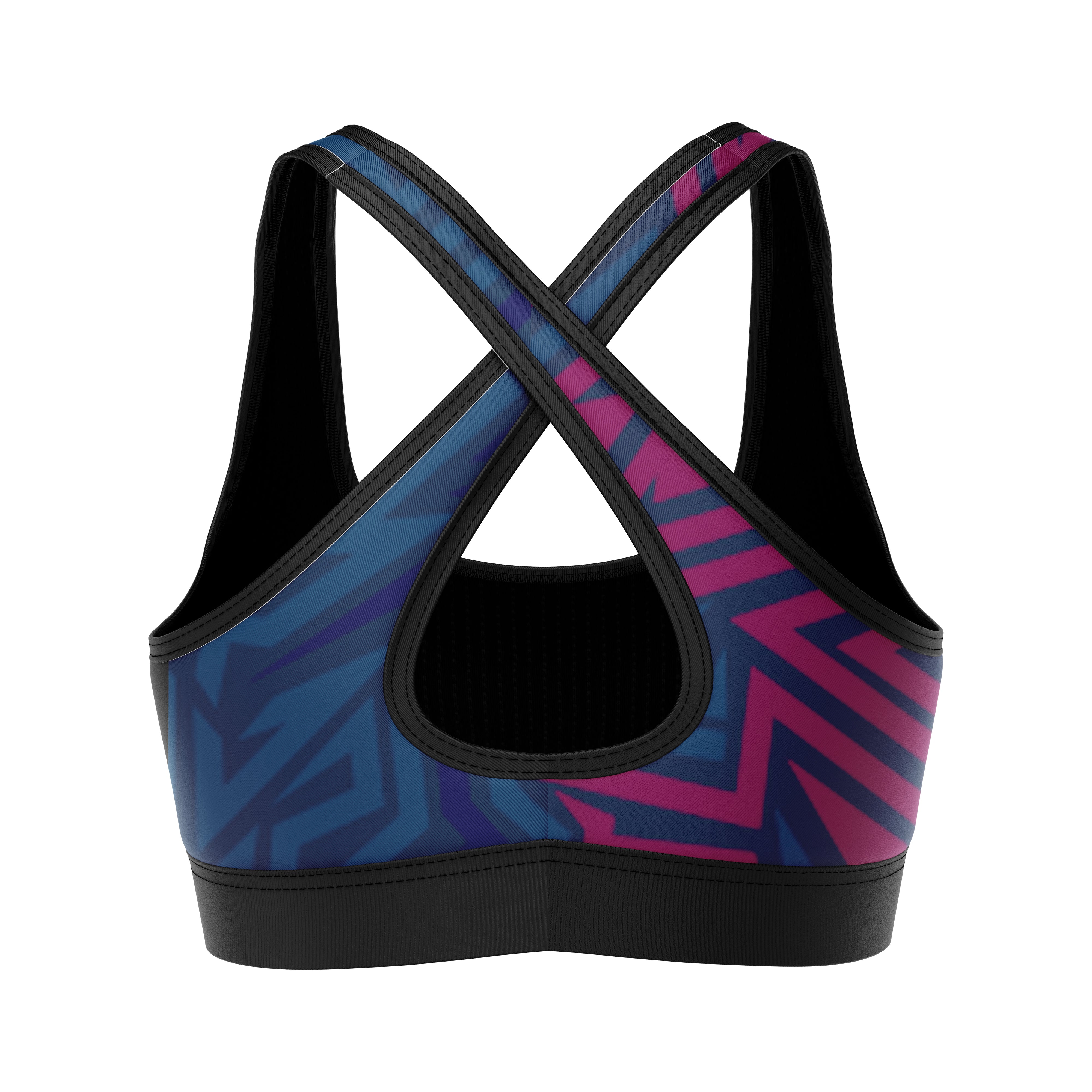 Abstract Geometric Sports Bra