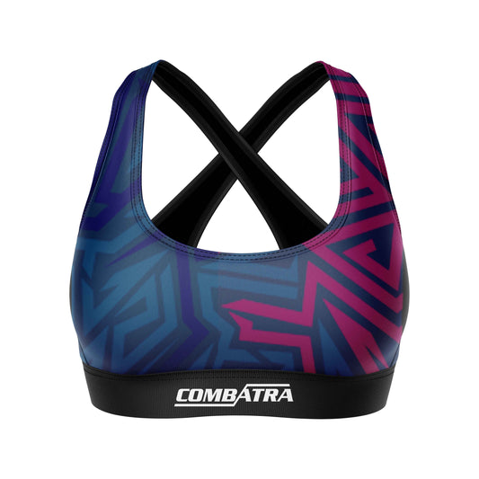 Abstract Geometric Sports Bra