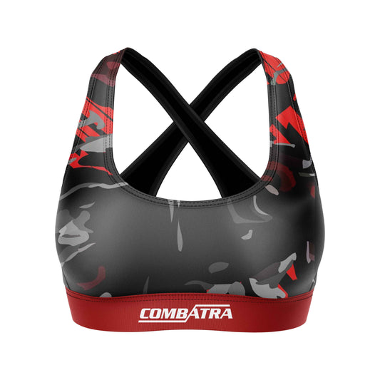 Red Camo Sports Bra