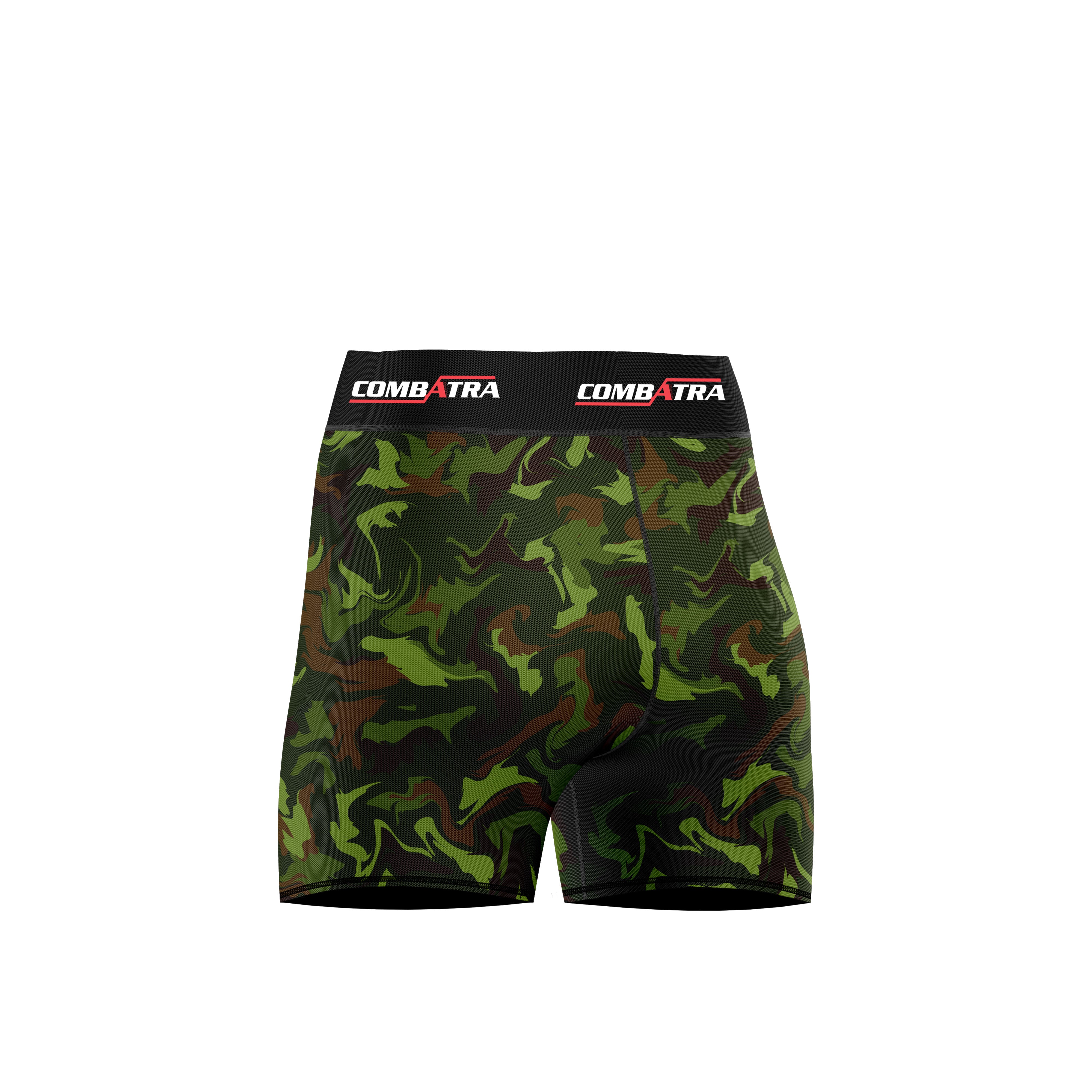 Green Classic Camo Women's  Compression Shorts