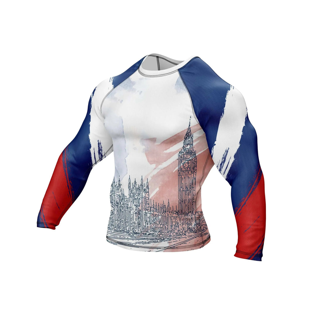 Great Britain Rash Guard United Kingdom Glory Patriotic RashGuard - Patriotic Rashguards | Combatra