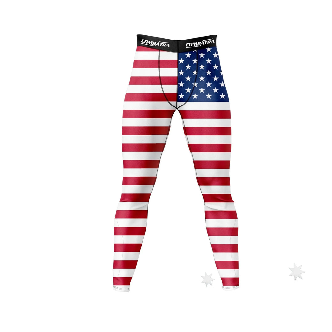 USA Flag Compressional pant - Compression Pants | Combatra